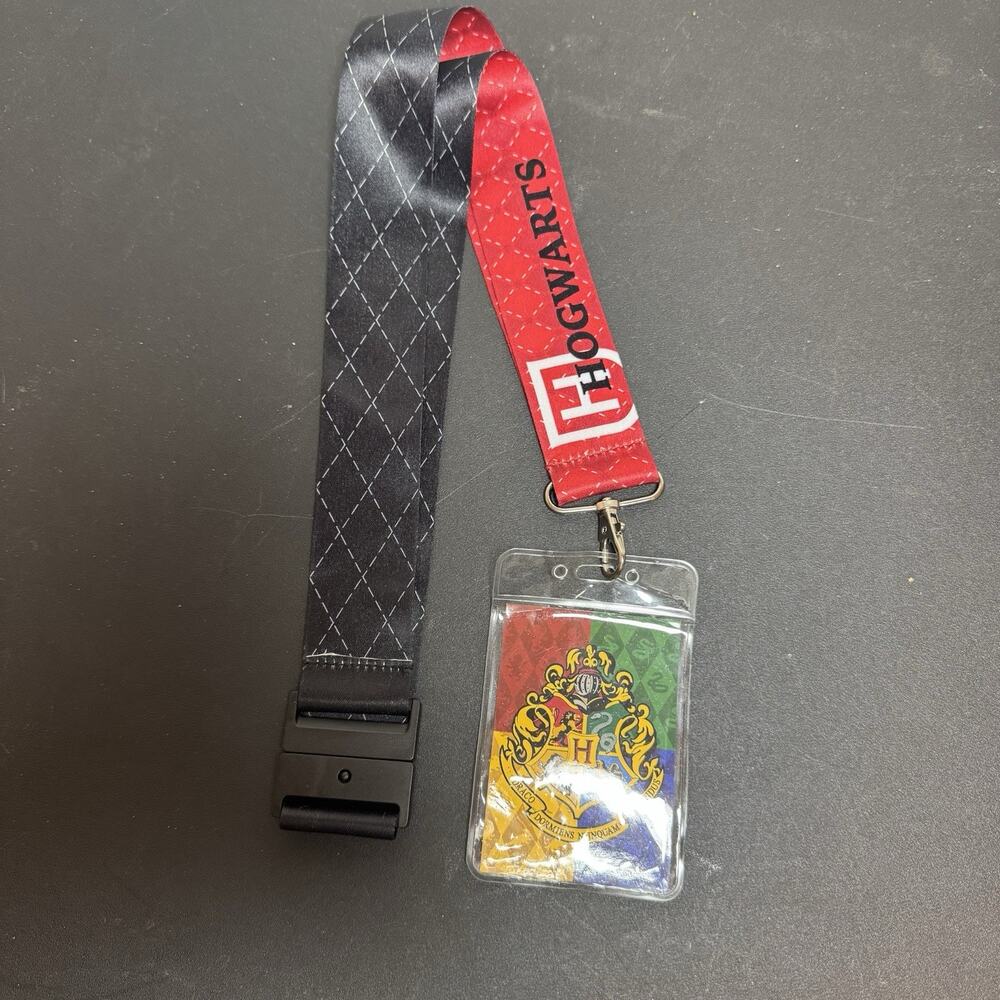 Harry Potter Lanyard School Hogwart Crest Badge Holder